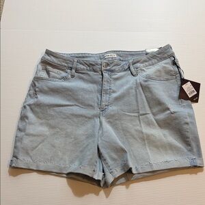 Ava & Viv Washed Light Blue High-Rise Jean Shorts